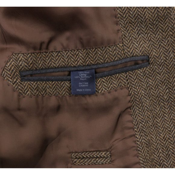 J Crew Sport Coat 40R Brown Herringbone Moon Yorkshire Tweed Blazer - Picture 11 of 12